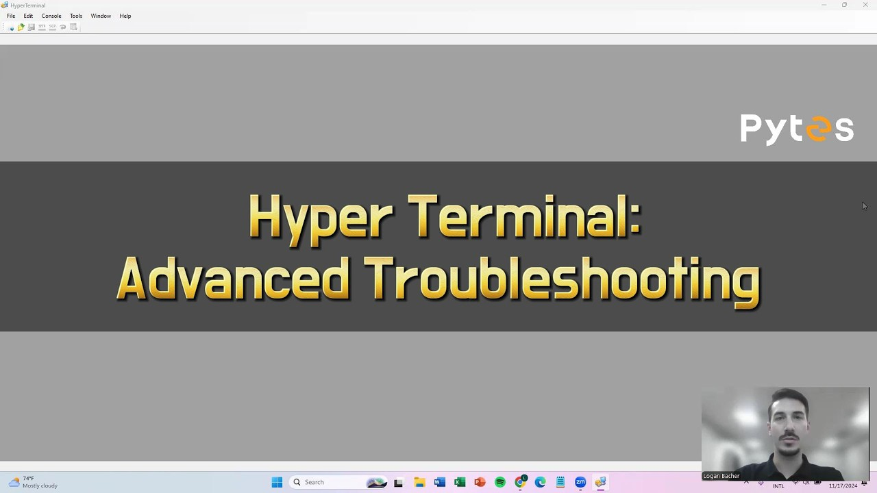  Pytes HyperTerminal Advanced Troubleshooting