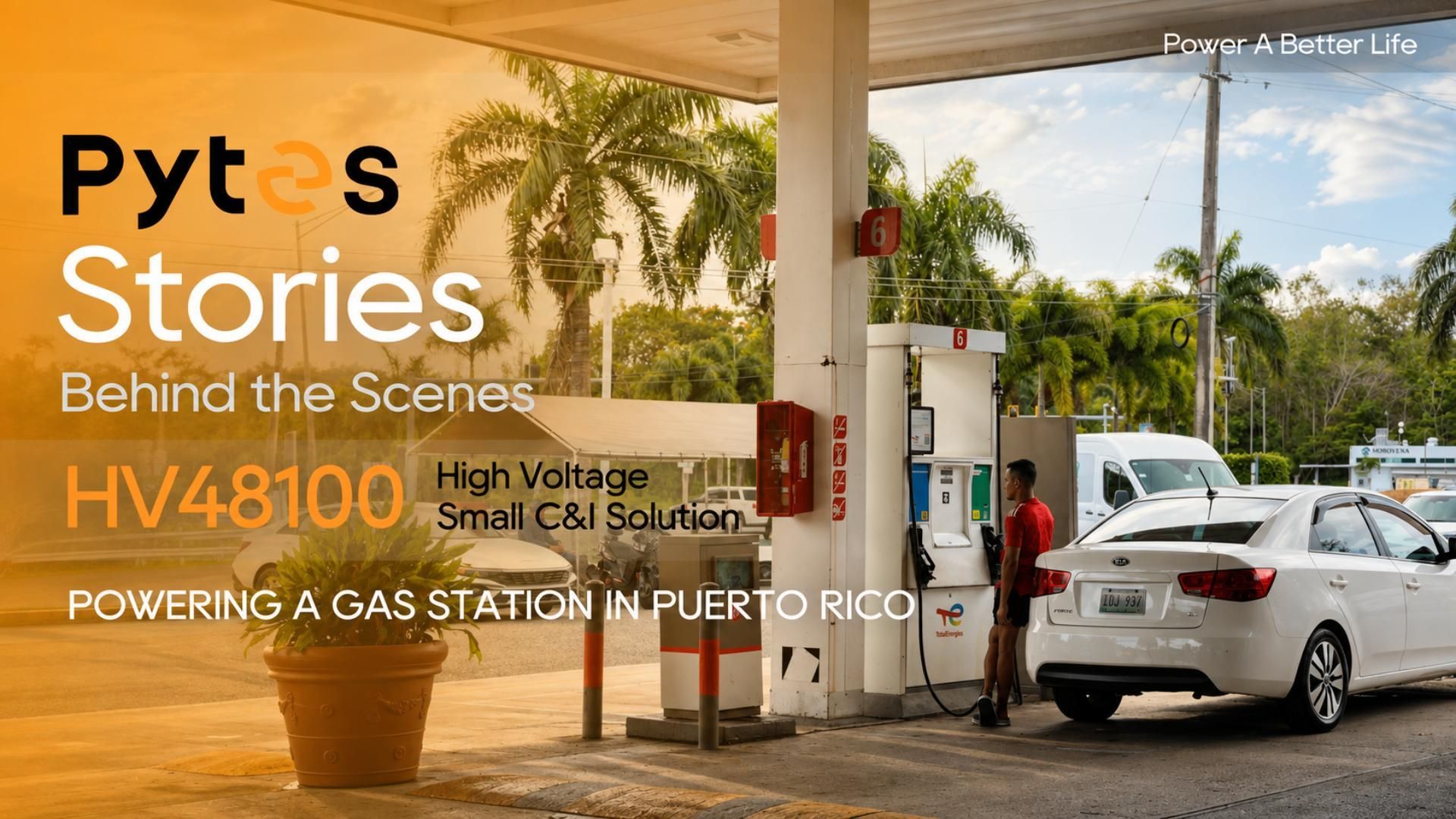 A Gas Station That Never Shuts Down | Pytes HV48100 Energy Storage in Puerto Rico