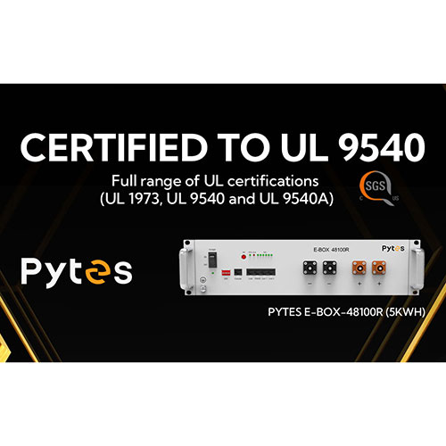 Pytes announces UL 9540 certification with Sol-Ark inverters