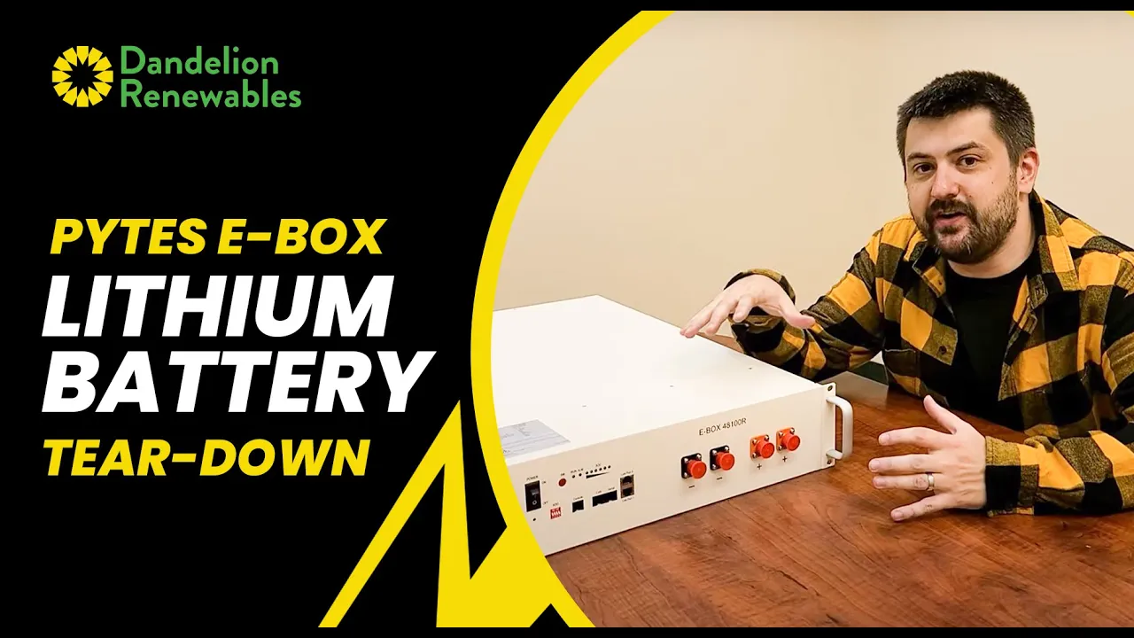 Pytes E-Box-48100R Lithium Battery Tear-down