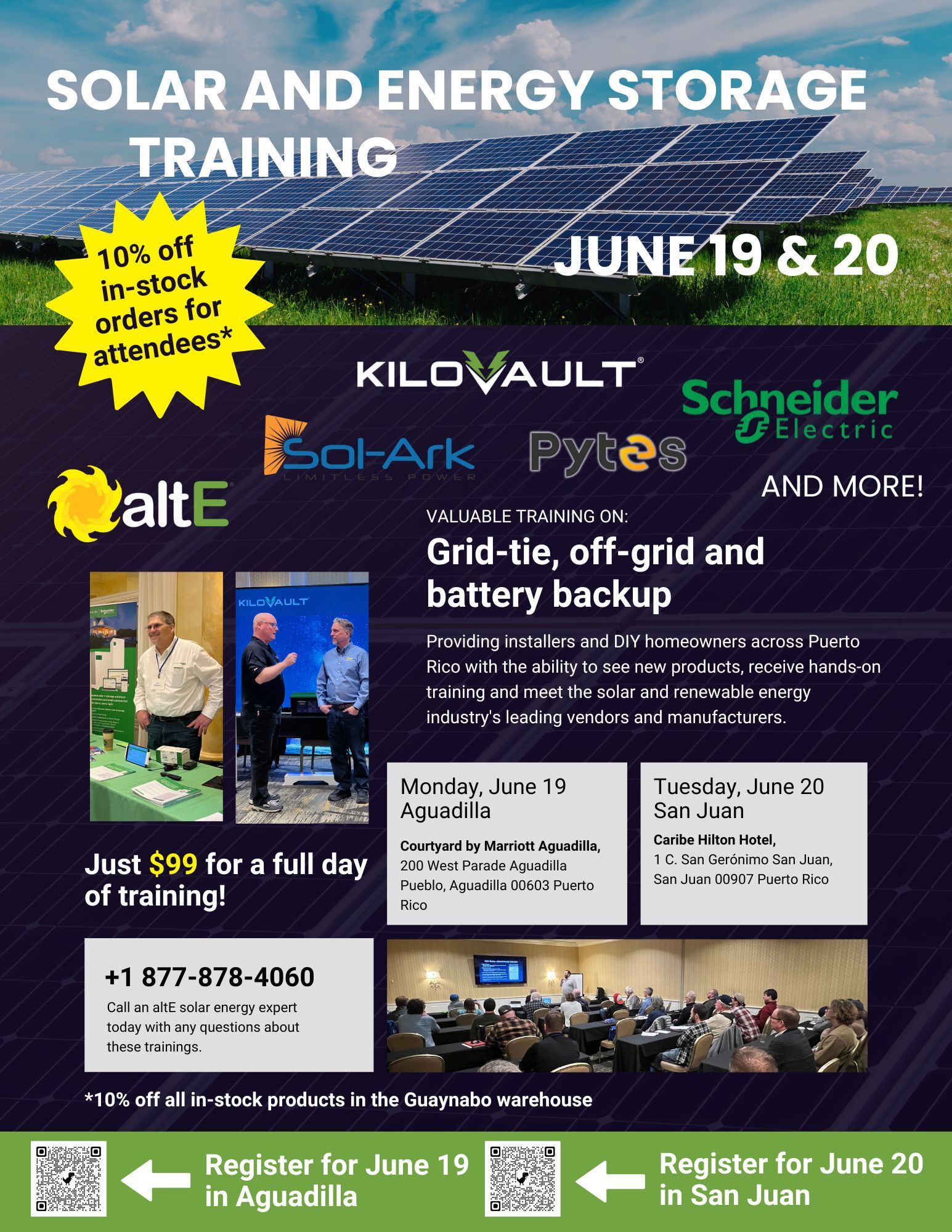 Pytes and altE Solar  Energy Storage System Training , Puerto Rico