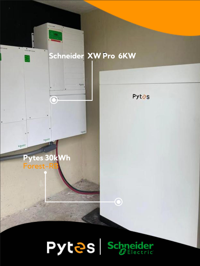 Pytes Forest RB integrated with Schneider inverters for a More Efficient System