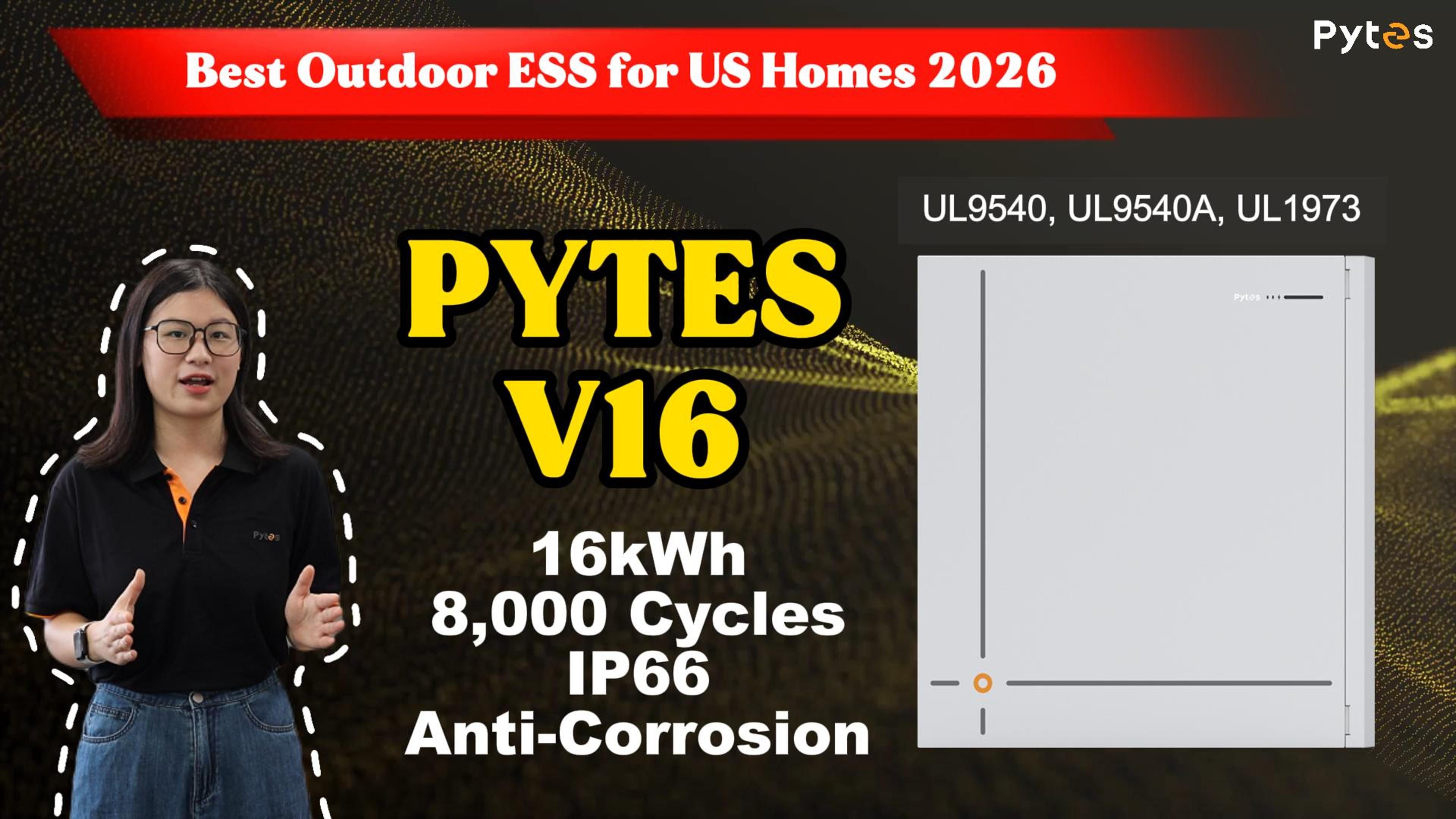 Pytes V16 | 2026 Best Outdoor Home Battery in the US