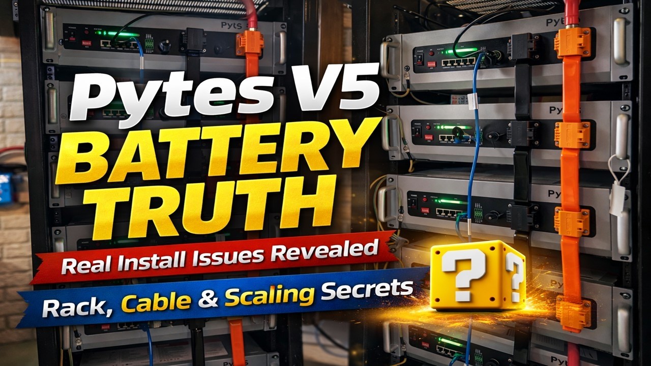  Pytes V5 Installation Reality &mdash; Rack Design, Cable Issues & Scaling Explained (Sol Ark 18K Paired)