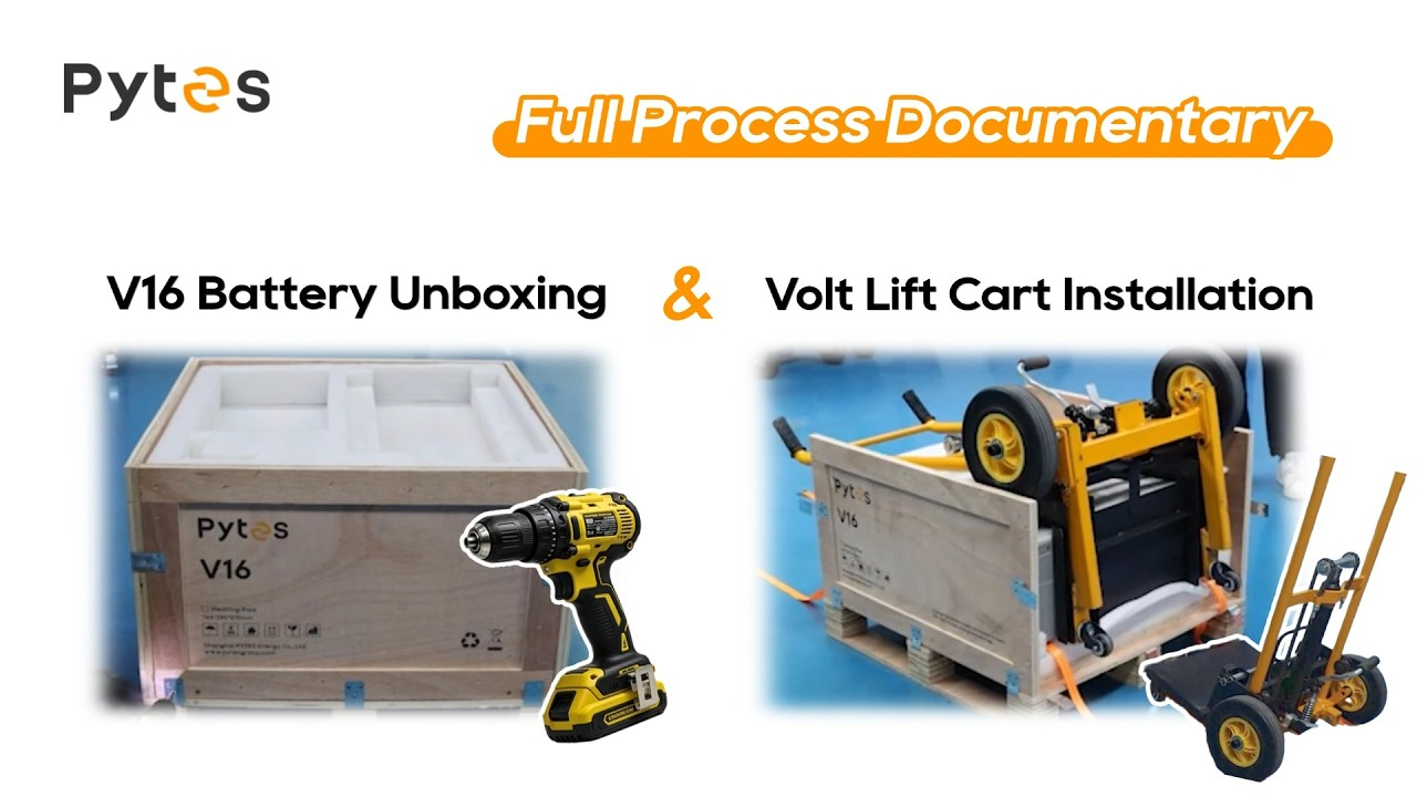 V16 Battery Unboxing & Volt Lift Cart Installation Demo &ndash; Full Process