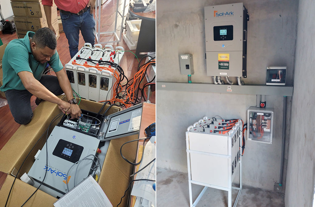 Off-grid installation of Pytes batteries and Sol-Ark inverters in Panama